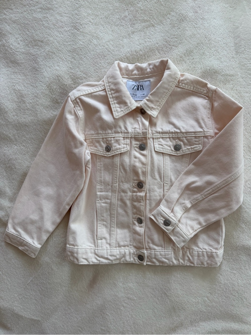 ZARA Kids Pale Pink Denim Jacket